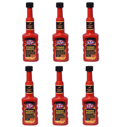 اکتان بوستر و تمیز کننده سیستم سوخت اس تی پی مدل Power Boost حجم 200 میلی لیتر بسته 6 عددی