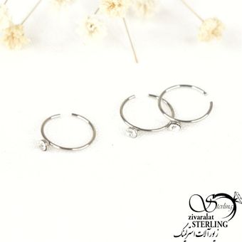 پیرسینگ بینی نقره ایی برند استیل کد7704