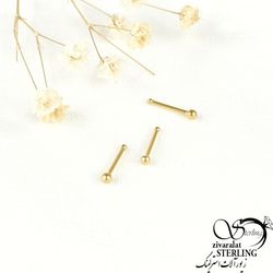 پیرسینگ بینی گوی دار برند استیل کد7714