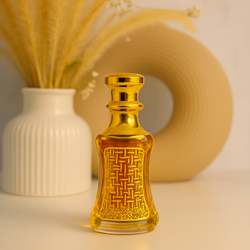 ظرف شیشه عطر ارسی طلاکوب