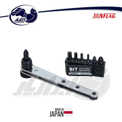 پیچ گوشتی جغجغه ای سان فلگ مدل 777-WH8 مجموعه 8 عددی