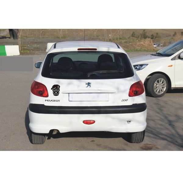 برچسب موتورسیکلت لیزارد مدل اسپورت طرح گوست کالاف دیوتی کد LZD-1037