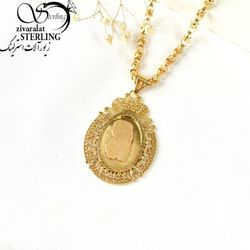 پلاک طرح اشکی طرح طلا کد 7866