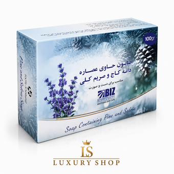 صابون دست و صورت دانه کاج و مریم گلی پک 3 عددی