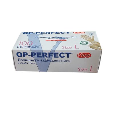 دستکش وینیل اپی پرفکت پرمیوم سایز لارج بسته 100 عددی