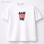 تیشرت باکسی 100٪ پنبه طرح تایپوگرافی | ضد حساسیت | کد 1430