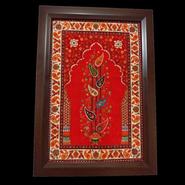 تابلو فرشینه طرح بته جقه 30*20