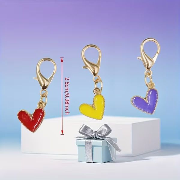 جاکلیدی قلبی همراه با کارت ولنتاین