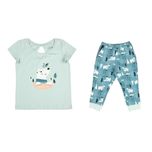 ست تی‌شرت آستین کوتاه و شلوار راحتی بچگانه مدل SB-SS-1682