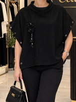 کراپ تاپ یقه برگردون