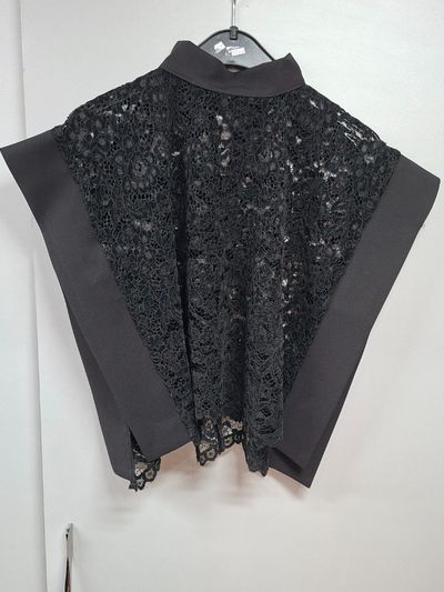 تاپ دانتل مجلسی یقه استاده گلدار