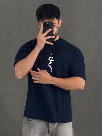 تیشرت گلدوزی غم سرمه ای