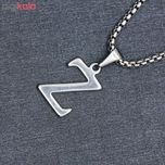 گردنبند مردانه طرح حرف Z کد h024