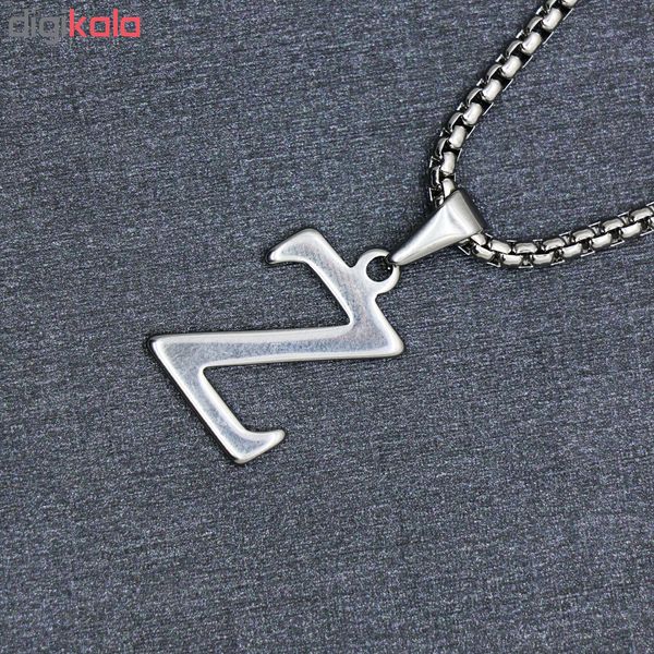 گردنبند مردانه طرح حرف Z کد h024