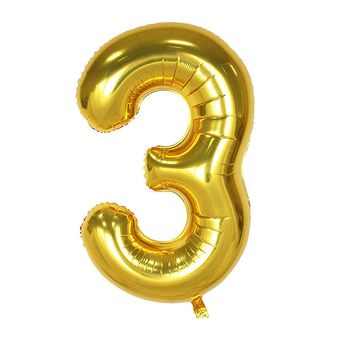 بادکنک فویلی مدل عدد 3 کد 330