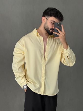 پیراهن ساتن زارا لیمویی
