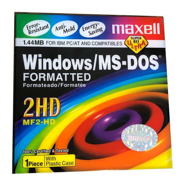 فلاپی دیسکت بدون قاب مکسل مدل 2HD-1.44mb بسته 10 عددی