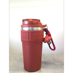 تراول ماگ دور سیلیکونی استیل کافی