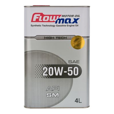 روغن موتور خودرو بنزینی فلومکس مدل 001 SM 20W-50 حجم 4 لیتر