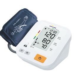 فشارسنج دیجیتال بازویی ایزی لایف مدل BP313A با قابلیت اندازه‌گیری فشار خون و ضربان قلب، تشخیص آریتمی، بازوبند قابل شستشو، منبع ا