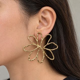 گوشواره گل فرم دار 17-209