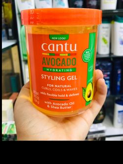 ژل استایل و آبرسان موی فر کنتو مدل آووکادو CANTU Avocado Hydrating Styling Gel 524g