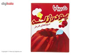 پودر ژله میوه های قرمز شیبابا مقدار 100 گرم