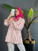 مانتو لینن دکمه چوبی 1094