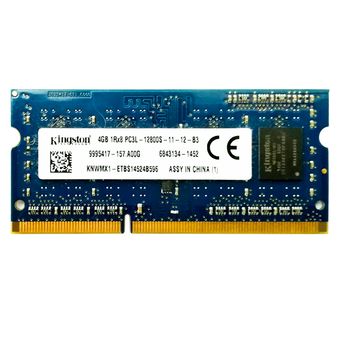 رم لپ تاپ DDR3 تک کاناله مگاهرتز CL11 کینگستون مدل 12800S ظرفیت 4 گیگابایت