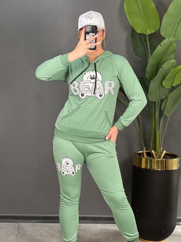 ست هودی و شلوار bear کد 1488