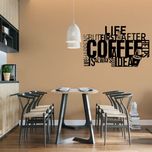 استیکر مدل چوبی طرح کافه کد S49