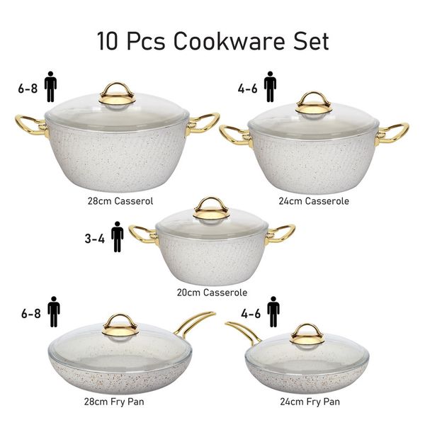 سرویس پخت و پز ام جی اس 10 پارچه مدل فورج کد 800299