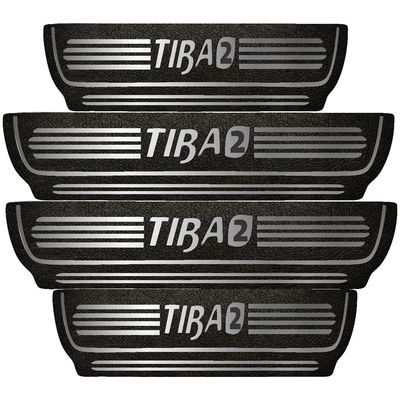 برچسب پارکابی خودرو مهدیار طرح چرم کد pka1010 مناسب برای تیبا2  بسته 4 عددی