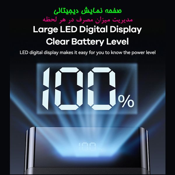 پاوربانک 22.5 وات ریمکس مدل RPP-450 22.5W ظرفیت 20000 میلی آمپر ساعت