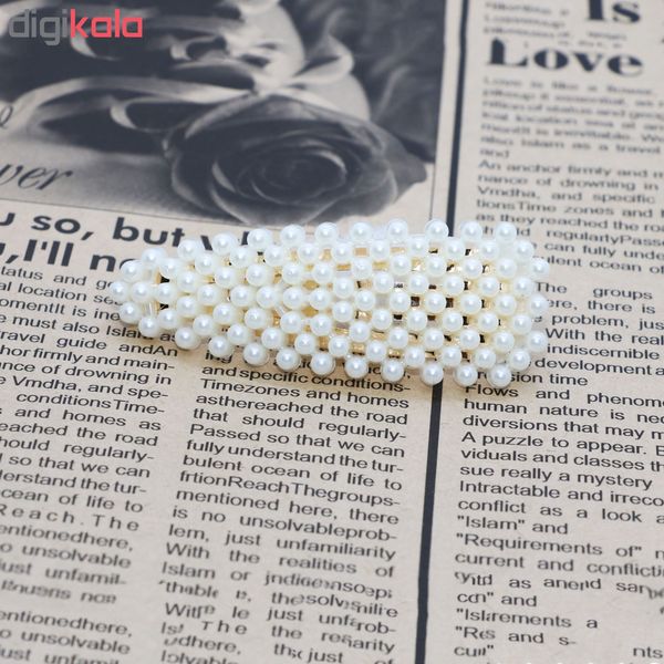 سنجاق مو طرح مروارید کد 7001*833