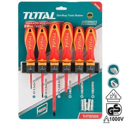 ست پیچ گوشتی 6 عددی عایق برق توتال مدل THTIS-566