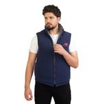 پافر مردانه ملانژ مدل دو رو (سرمه ای)