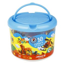 خمیر بازی آریا مدل سطلی 10 رنگ و 6 رنگ و 5 رنگ در بسته 10 عددی