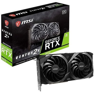 کارت گرافیک MSI GeForce 8GB RTX 3070 VENTUS 2X OC استوک