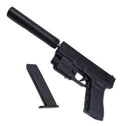 ست تفنگ بازی مدل کلت لیزردار metal p-180