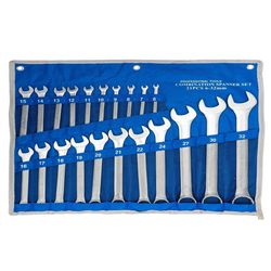 آچار یکسر تخت و یکسر رینگی یوفی مدل YO-21 مجموعه 21 عددی