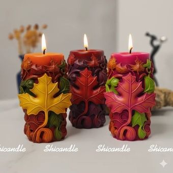 قالب سیلیکونی استوانه پاییزی