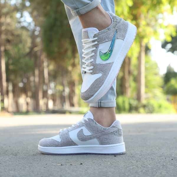 کتونی نایک دراگون سفید طوسی