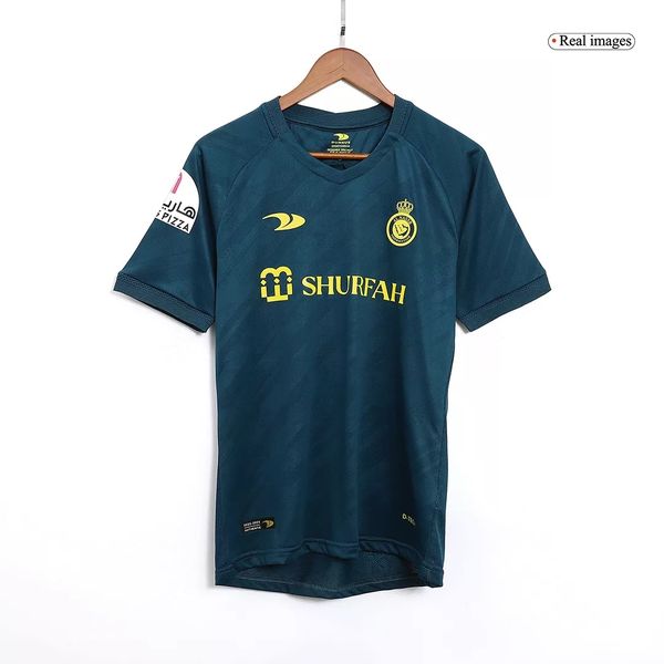 تی شرت  آستین کوتاه ورزشی مردانه مدل النصر عربستان پلیری کد Away 2023