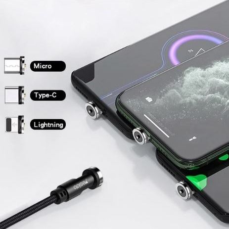 کابل شارژ مگنتی سه کاره Yesido CA68 | Type-C، Lightning و Micro