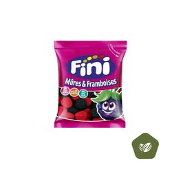 پاستیل مدل توت سیاه و تمشک بدون گلوتن فینی 90 گرمی | Fini Mures & Framboises