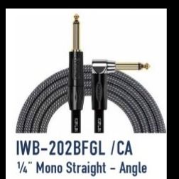 KIRLIN CABLE IWB-202 BFGL/6M (1/4 MONO STRAGHT-ANGLE)