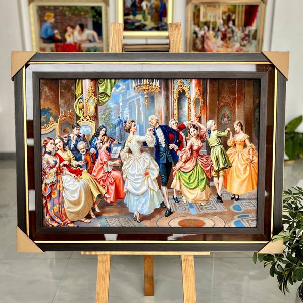 تابلو فرش ماشینی با قاب چوبی 107