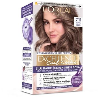 کیت رنگ موی لورآل شماره 7.11 سری Excellence – نسل جدید