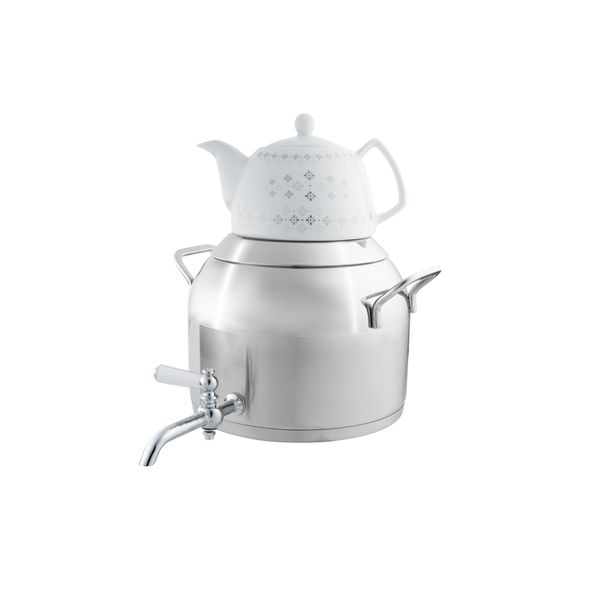 کتری و قوری کاندید مدل دانته گنجایش کتری 5 لیتر گنجایش قوری 0.5 لیتر